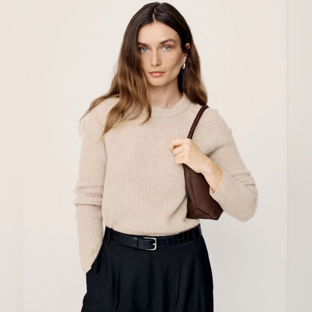 Jenni Kayne Cashmere Fisherman in Oatmeal